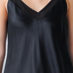 George Black Satin Top